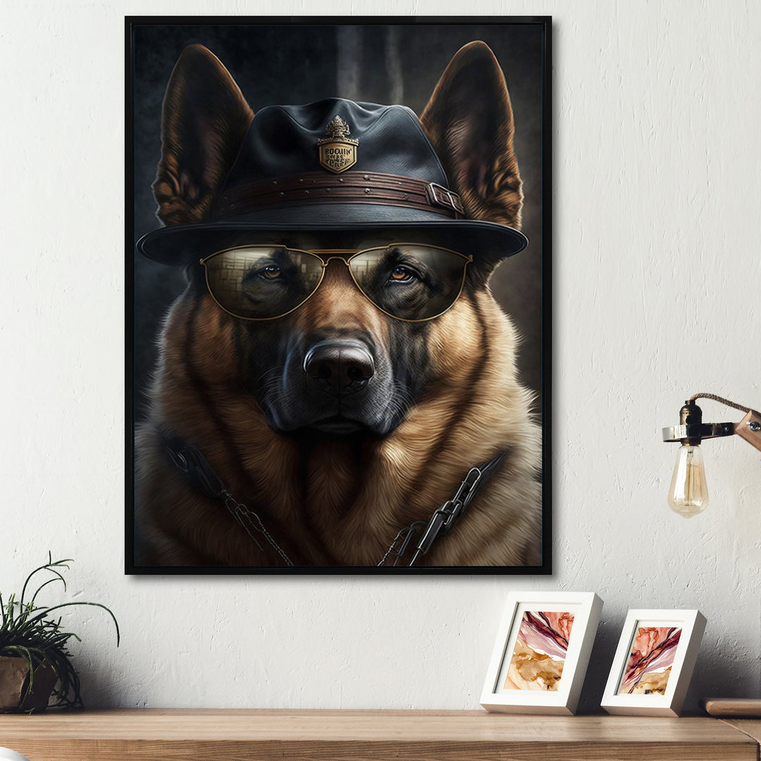 Mafia German Shepard - Dog Wall Art Prints