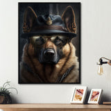 Mafia German Shepard - Dog Wall Art Prints