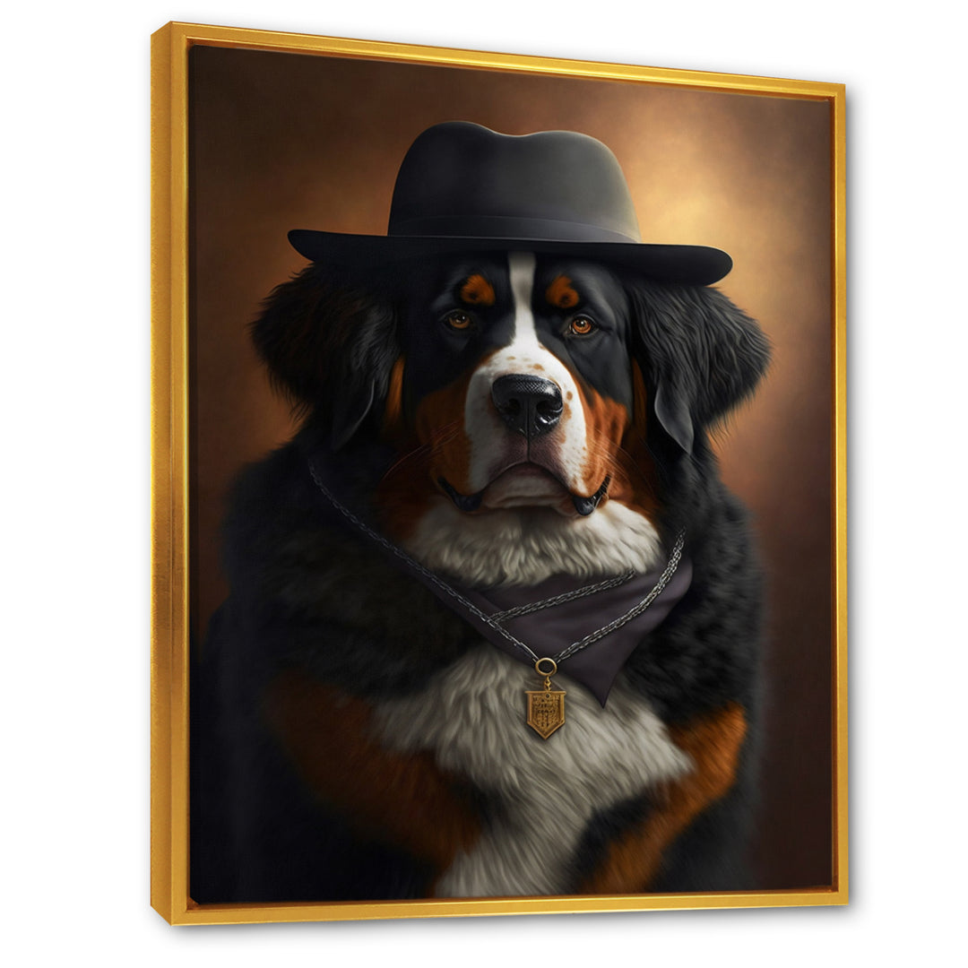 Mafia Bernese Mountain Dog - Dog Wall Art Prints