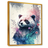 Cute Panda Floral Art - Panda Home Decor Art