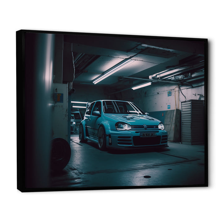 32R In Underground Garage - Car Exotic Canvas Wall Art
