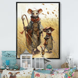 Family Of Mice In Grass - Mouse Home Decor Art