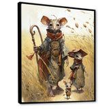 Family Of Mice In Grass - Mouse Home Decor Art