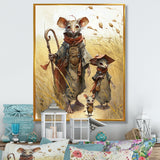 Family Of Mice In Grass - Mouse Home Decor Art