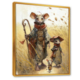 Family Of Mice In Grass - Mouse Home Decor Art