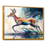 Deer In The Wild - Deer Large Canvas Wall Art