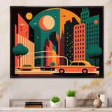 Futuristic Cityscape I - Car/Van Canvas Wall Art