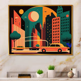 Futuristic Cityscape I - Car/Van Canvas Wall Art