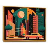 Futuristic Cityscape I - Car/Van Canvas Wall Art