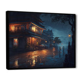 City Under A Rainfall - Car/Van Canvas Wall Art