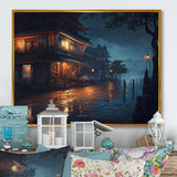 City Under A Rainfall - Car/Van Canvas Wall Art