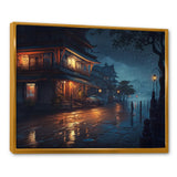 City Under A Rainfall - Car/Van Canvas Wall Art