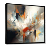 Orange And Blue Abstract Mixed Colors IV - Abstract Canvas Wall Art