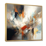 Orange And Blue Abstract Mixed Colors IV - Abstract Canvas Wall Art