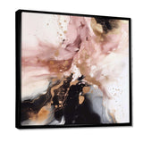 Pink Gold Marble Texture I - Abstract Canvas Wall Art