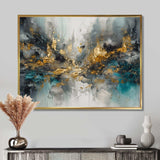 Grey Gold Modern Abstract Contemporary I - Abstract Canvas Wall Art