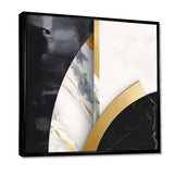 Marble Painting Shapes - Abstract Canvas Wall Art