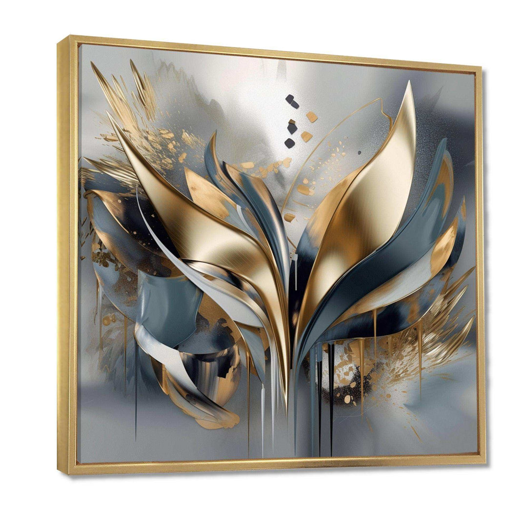 Idesignart abstract shapes and lines iv abstract canvas wall art