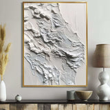 White And Tranquility Unleashed - Abstract Canvas Wall Art