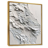 White And Tranquility Unleashed - Abstract Canvas Wall Art