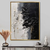 White And Black Tranquility Unleashed II - Abstract Canvas Wall Art