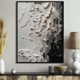 White And Black Tranquility Unleashed IV - Abstract Canvas Wall Art