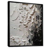 White And Black Tranquility Unleashed IV - Abstract Canvas Wall Art