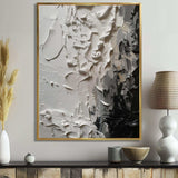 White And Black Tranquility Unleashed IV - Abstract Canvas Wall Art