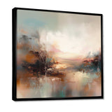 Brown Abstracted Nature I - Landscapes Canvas Wall Art