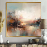 Brown Abstracted Nature I - Landscapes Canvas Wall Art