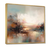 Brown Abstracted Nature I - Landscapes Canvas Wall Art