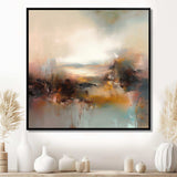 Brown Abstracted Nature III - Landscapes Canvas Wall Art