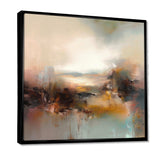 Brown Abstracted Nature III - Landscapes Canvas Wall Art