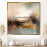 Brown Abstracted Nature III - Landscapes Canvas Wall Art