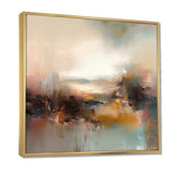 Brown Abstracted Nature III - Landscapes Canvas Wall Art