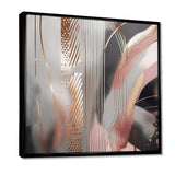 Pink Rosegold Circle Complexity I - Abstract Canvas Wall Art