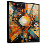 Orange Retro Vibe Background IV - Abstract Canvas Wall Art