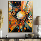 Orange Retro Vibe Background IV - Abstract Canvas Wall Art