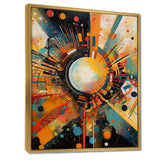 Orange Retro Vibe Background IV - Abstract Canvas Wall Art