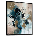 Blue Abstract Reflections III - Abstract Canvas Wall Art