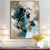 Blue Abstract Reflections III - Abstract Canvas Wall Art