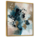 Blue Abstract Reflections III - Abstract Canvas Wall Art