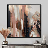 Brown And Black Beyond Boundaries I - Abstract Canvas Wall Art