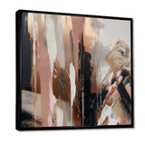 Brown And Black Beyond Boundaries I - Abstract Canvas Wall Art