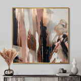 Brown And Black Beyond Boundaries I - Abstract Canvas Wall Art