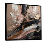 Brown And Black Beyond Boundaries II - Abstract Canvas Wall Art