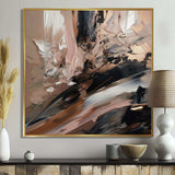 Brown And Black Beyond Boundaries II - Abstract Canvas Wall Art