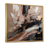 Brown And Black Beyond Boundaries II - Abstract Canvas Wall Art