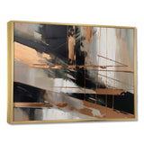 Brown And Black Beyond Boundaries III - Abstract Canvas Wall Art