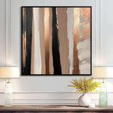 Brown And Black Beyond Boundaries IV - Abstract Canvas Wall Art